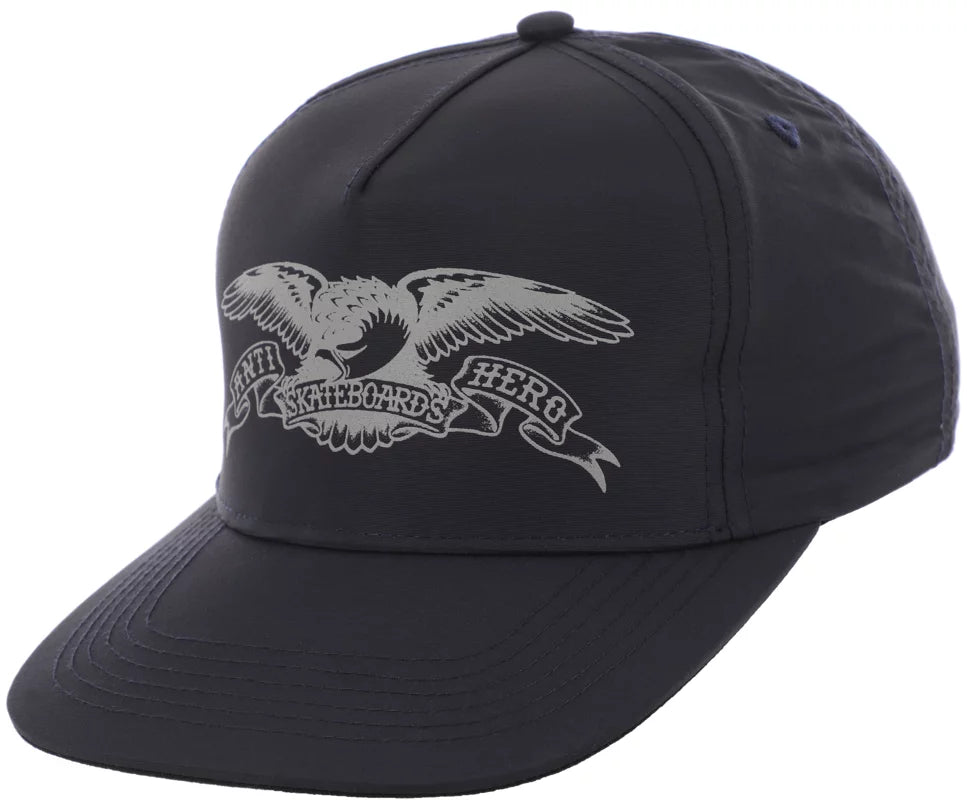 ANTI HERO BASIC EAGLE NAVY NYLON SNAP BACK HAT Libre Skateboarding
