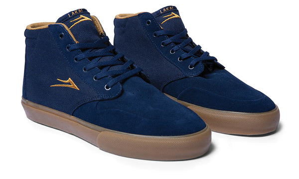 LAKAI RILEY 3 HIGH NAVY/GUM SUEDE