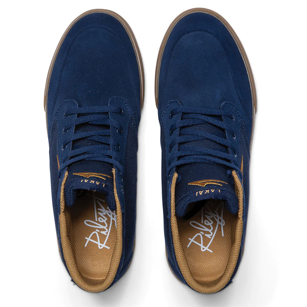 LAKAI RILEY 3 HIGH NAVY/GUM SUEDE