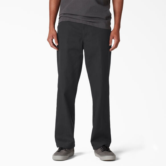 DICKIES SKATEBOARDING REGULAR FIT SIZE 33 TWILL PANTS, BLACK