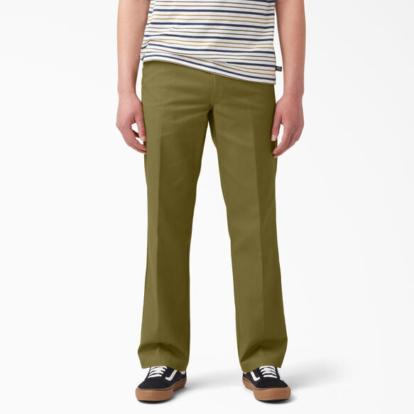 DICKIES SKATEBOARDING REGULAR FIT SIZE 34 TWILL PANTS, MOSS